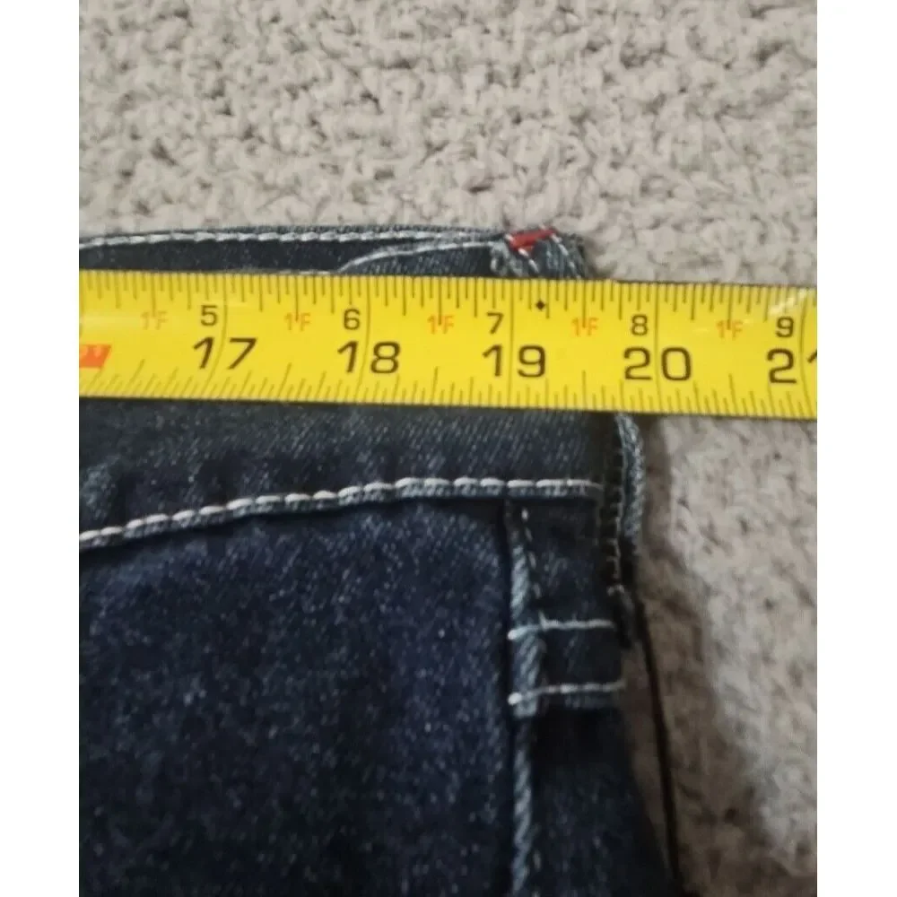 New‎ True Religion Mens 38 x 31 Geno Relaxed Slim Blue Jeans Flap SN MSRP $159